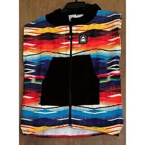 PILOTFISH Sleevless Zip Hoodie With Pockets Extra Small 100% Polyester